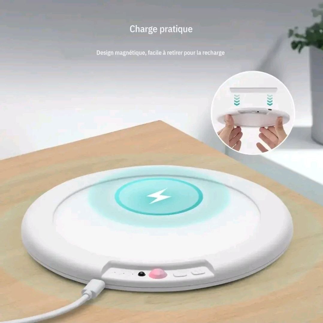 Recharge de l'applique par câble USB