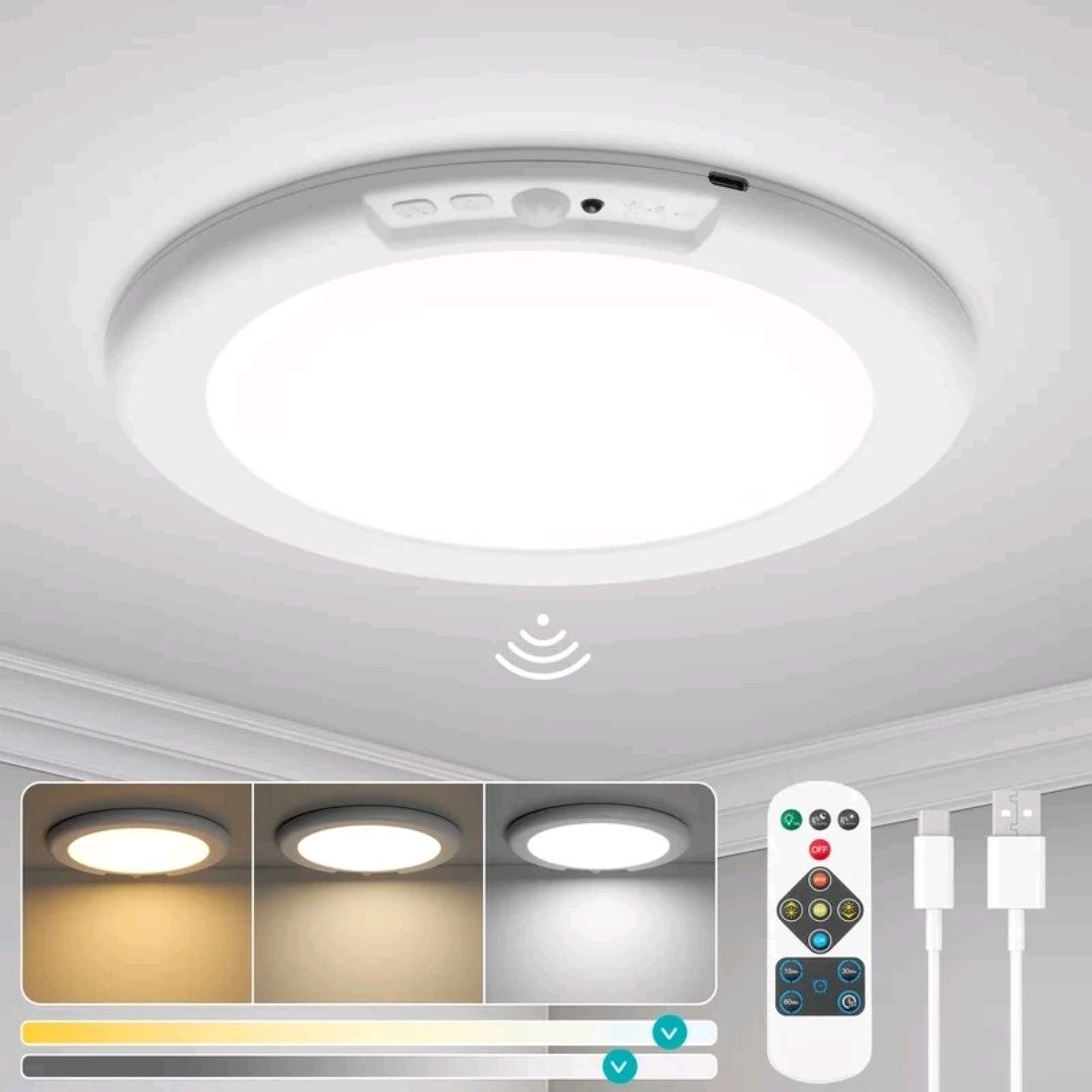 Applique LED allumée par son détecteur de mouvement