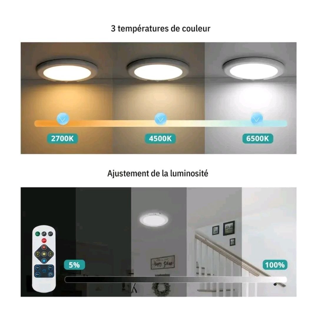 3 températures et luminosité réglable